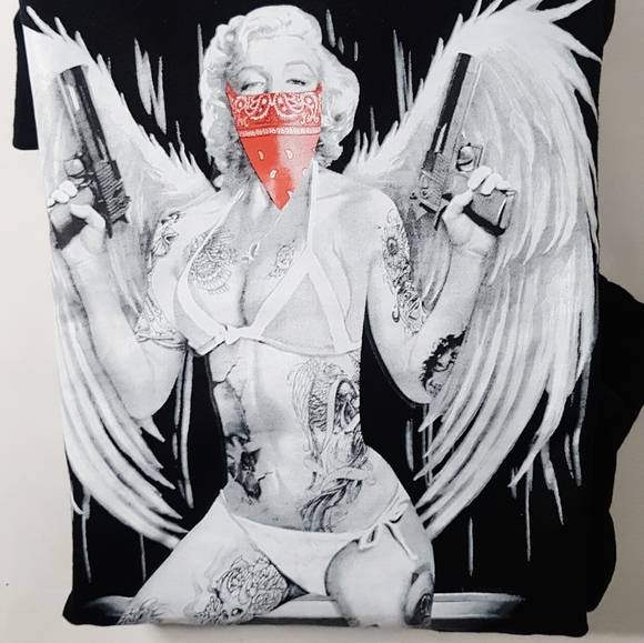 NWT Gildan Marlyn Monroe Sz Large black - Picture 2 of 7